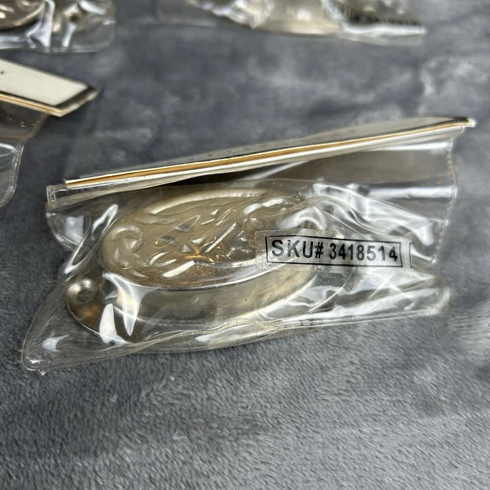 Pottery Barn Pewter Vintage Bin Pull Drawer Door Hardware Multiple Available NOS